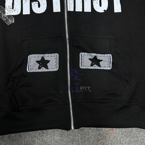 เสื้อฮู้ดผ้าฝ้าย100% มีซิปเสื้อฮู้ดดี้ระบายอากาศเป็นมิตรกับสิ่งแวดล้อม - Product Image 4
