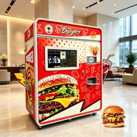 Distributeur automatique de hamburgers chauffés compact, petit distributeur automatique de nourriture rapide, distributeur automatique en libre-service