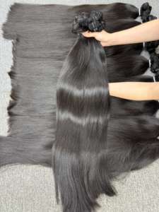 ผมเวียดนามแท้ 100% คุณภาพสูง VQ Hair แบบตรงธรรมชาติ ต่อผมแบบ Double Machine Weft ขนาด 10-38 นิ้ว น้ำหนัก 100 กรัม ขายส่ง - Product Image 6