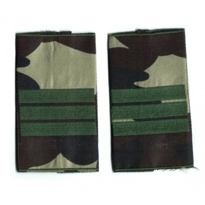 Par de Epaulettes Deslizantes de Ucrania para Sargento (Sargento de Estado Mayor) de la Marina de los Estados Unidos, Epaulettes Bordadas en Lona Suave con Encaje para el Cuerpo Médico - Product Image 1
