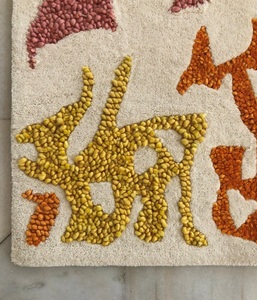 Alfombra india de lana moderna de lujo hecha a mano elegante patrón abstracto Tufted técnica fabricante directo para interiores de hoteles en casa - Product Image 4