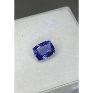 พลอยแทนซาไนต์ทรงคุชชั่นสีน้ำเงินธรรมชาติ สวยงาม เหมาะสำหรับการฝังทำเครื่องประดับชั้นดี มีจำหน่ายในราคาขายส่ง - Product Image 2