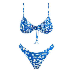 Ensemble de bikini sur mesure à imprimé floral XXL grande taille pour femmes de haute qualité à séchage rapide soutien-gorge Bandeau Style XS vêtements de plage pour adultes - Product Image 5