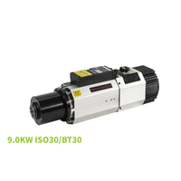 Moteur de gravure automatique haute puissance et haute performance pour machine CNC, refroidi par air, 220V 380V ER32 9KW ATC ISO30 BT30