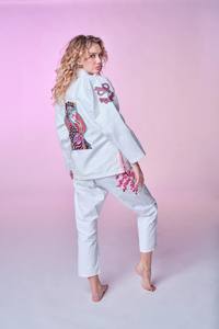 Sublimation Premium Jiu Jitsu Brésilien Gi BJJ Kimono avec Broderie et Patchs Arts Martiaux Porter - Product Image 5