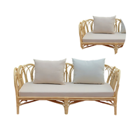 Canapés et chaises de jardin en rotin traditionnels faits à la main pour l'extérieur, pour salon, parc, hôtel et zones de restauration - OEM/ODM du Vietnam