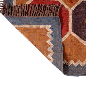 Alfombras Kilim de lana de yute vintage versátiles tejidas a mano para sala de estar, mesita de noche, cocina, oración, baño, puerta de playa, precio de fábrica - Product Image 1
