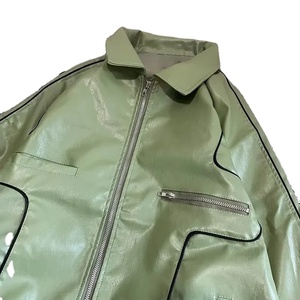 <b>Vintage</b> American Style Original Leather Jacket for Men High-end Feel Niche Trendy Ins Casual Loose Fit Street Style - Product Image 1