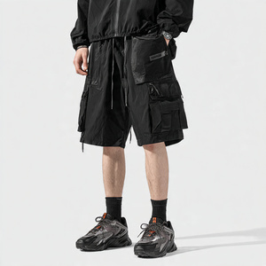 Ensemble de shorts coupe-vent 100% nylon pour hommes, ensemble de shorts coupe-vent deux pièces, vêtements de rue pour hommes, ensemble de shorts de pluie pour hommes - Product Image 6