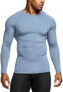 Venta al por mayor de fábrica personalizada Rash Guard hombres compresión manga larga gimnasio MMA surf entrenamiento ropa deportiva de calidad superior - Product Image 3