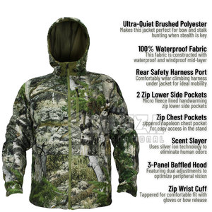 Veste de chasse en plein air hommes chaud imperméable coupe-vent Camouflage Durable confortable usage quotidien - Product Image 3