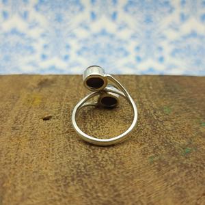 Dernière pierre précieuse oeil de tigre en argent sterling 925 faite à la main bijou de bague en argent de créateur artisanal bohème - Product Image 2