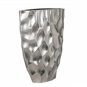 Vase à fleurs décoratif nickelé pour la maison Vase à fleurs décoratif de haute qualité en métal argenté avec dessus de table pour le salon - Product Image 5