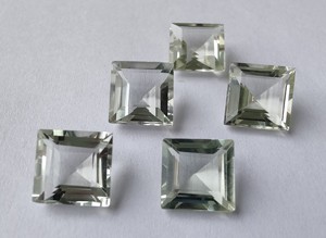 Wholesale Lavira IGI Certified Brazilian Natural <b>Green</b> Amethyst Square Asscher Cut Loose Gemstones Calibrated Crystal <b>Jewellery</b> - Product Image 5