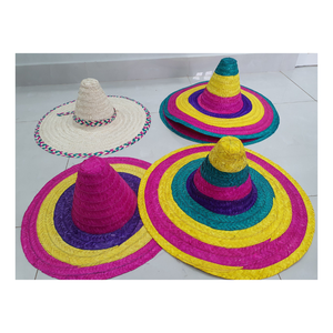 Fashion Cowboy Straw <b>Hat</b> Style With Pattern From VietNam Natural Handmade Mexico <b>Hats</b> With Competitive Price From 99 GD - Product Image 3