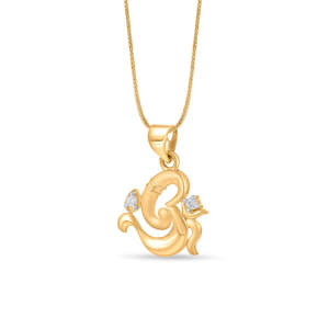 Colgante Radiante de Ganesh en Oro - Amuleto de Diamantes para Joyería Religiosa - Product Image 4