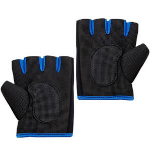 Guantes altos de medio dedo para hombre, transpirables, de cuero ventilado, antideslizantes, para gimnasio, venta al por mayor, Fitness, carreras, bicicleta, ciclismo - Product Image 2