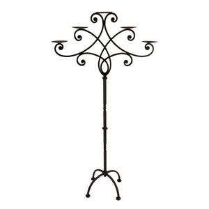 Candelabro Moderno de Hierro con 5 Brazos y Acabado Negro para Decoración del Hogar, Bodas, Pascua, Navidad, Ecológico, Hecho a Mano, de Pie, en Oferta - Product Image 6