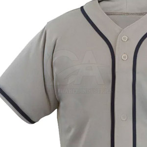 Customized Breathable Short Sleeve Sports Baseball Uniform for Men High Quality <b>Unique</b> Style - Product Image 3