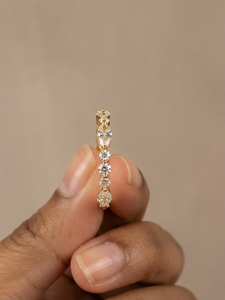 Bague de Fiançailles et de Mariage Unisexe Minimaliste en Moissanite Plaqué Rhodium 14K, 1,40 Carats, Taille Marquise et Ronde, Sertie Pavé Style Vintage - Product Image 2