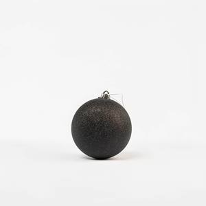 2 Piezas de Adornos Navideños Modernos de Plástico Negro, Esferas de 15 cm de Diámetro para Árbol de Navidad - Product Image 1
