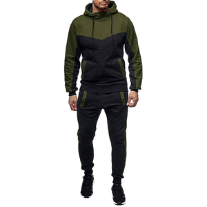 Nouvel ensemble de survêtement de course évasé en coton brodé avec logo personnalisé pour homme, séchage rapide, respirant, streetwear d'hiver, jogging - Product Image 1