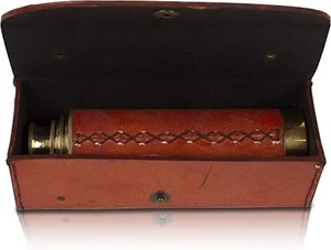 Instrument nautique décoratif de télescope en laiton vintage pour le bureau à domicile et la décoration maritime - Product Image 2