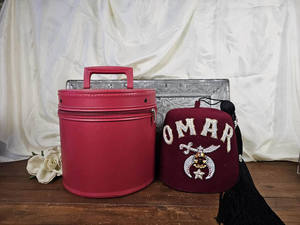 Chapeau maçonnique Fez à trois lignes de strass bordeaux 100% laine Utilisation quotidienne en extérieur Haute qualité Personnalisé Meilleure vente Promotion - Product Image 3