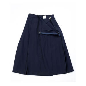 Finesse Cost Exceptional Quality Knee Length C11-<b>Navy</b> Breathable Anti Wrinkle School Uniform Tennis Pleated <b>Skirts</b> - Product Image 1