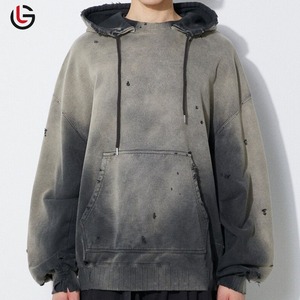 เสื้อฮู้ดดี้ทรงปกติ ผ้าฟลีซคอตตอน 100% ล้างสีแบบ Acid Wash  มีกระเป๋า สำหรับผู้ชาย คุณภาพพรีเมียม ใส่สบาย ระบายอากาศได้ดี เหมาะสำหรับฤดูหนาว - Product Image 1