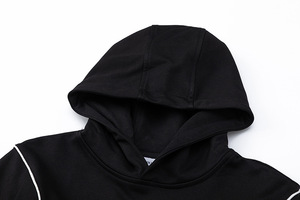 Sweat à capuche pour homme de style urbain européen et américain, avec deux poches zippées, sweat à capuche tendance, sweat à capuche surdimensionné - Product Image 4