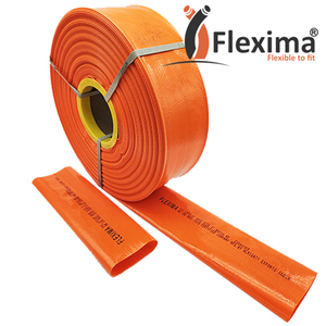 Manguera Layflat naranja 6 pulgadas 10 pulgadas Flexible PVC TPU Material para riego Industria del agua Superficie Lisa Rollo de alta presión - Product Image 3