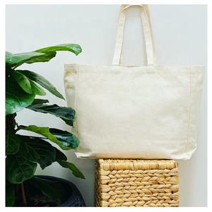 Tous les temps Produits d'épicerie à la mode Shopping mignon personnalisé imprimé nouveau coton tissé GOTS approuvé durable en vrac plaine fourre-tout sacs - Product Image 3