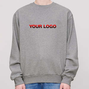 เสื้อสเวตเชิ้ตคอกลมผู้ชาย พิมพ์โลโก้ได้ ผ้าฟลีซหนานุ่ม สไตล์สตรีทแวร์ คุณภาพสูง - Product Image 1