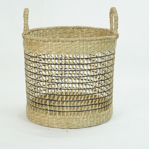 Producto superior caliente yute algas marinas bolsa de lavandería cesta de decoración cesta precio al por mayor decoración de muebles de habitación - Product Image 3