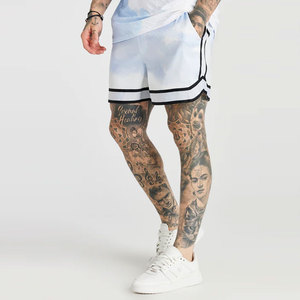 Pantalones Deportivos de Baloncesto para Hombre, Talla Grande, con Bolsillo, Malla a Rayas, Bordado Personalizado, Logotipo en la Entrepierna, Secado Rápido y Transpirable - Product Image 1