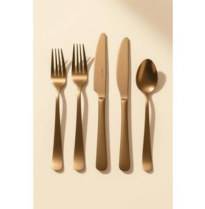 Couverts en acier inoxydable fini or, polis avec perfection pour éblouir lors des mariages, des banquets et des restaurants raffinés - Product Image 4