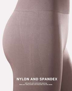 2-Piece Breathable Workout Set for Women Solid High-Waisted Leggings Padded Stretchy Sports Bra Plus Size Gym Clothes Size XS - Product Image 5