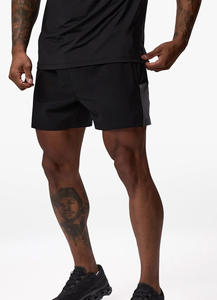 Custom Logo <b>Mens</b> Athletic Gym <b>Short</b> Black Summer Workout Wear Breathable Elastic Waist Drawstring Running Fitness <b>Shorts</b> for <b>Men</b> - Product Image 3