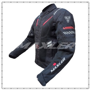 Veste en textile Cordura coupe-vent Moto/Motocyclette/Scooter Équipement de course/PERSONNALISÉ Protection pour adultes Disponible en taille XL Hiver/Été - Product Image 2