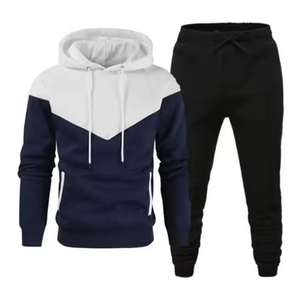 ชุดวอร์มผ้าฝ้ายแท้ 100% หนานุ่มสำหรับฤดูหนาว ผลิตตามสั่ง ขายส่ง ชุดออกกำลังกายแบบเรียบง่าย ชุดวอร์มมืออาชีพ คุณภาพสูง - Product Image 2