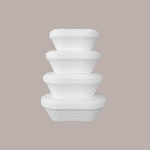 Easygel White <b>Polystyrene</b> Thermobox 750g/1000cc Set of 60 Pieces Food Storage Containers Food Contact Certified - Product Image 1