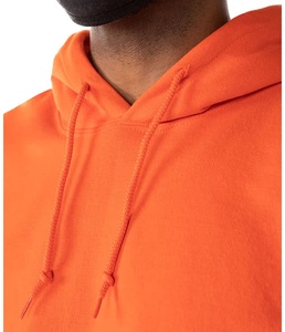Sweat à capuche tricoté pour homme en mélange Dry Blend, 50% coton 50% polyester, molleton sport non doublé 300g, logo imprimé, cordon de serrage - Product Image 4