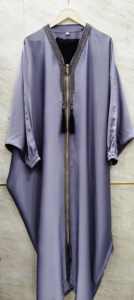 Ropa musulmana tradicional islámica elegante y modesta para mujer, ropa de fiesta con cremallera abierta frontal, estilo Abaya, accesorio incluido - Product Image 2