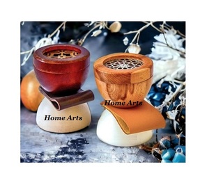 Iron And Wood Bakhoor Burner With Acrylic <b>Box</b> Prime Quality <b>Incense</b> Burner Fancy Design Customized Shape Mabkhar - Product Image 3