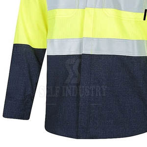 Camisas FR de soldadura para hombre de peso ligero y duradero, camisas FR de soldadura para hombre de precio barato de alta calidad para talla adulta - Product Image 3