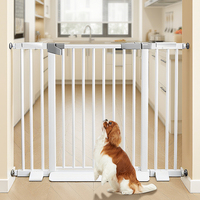 OEM Barrière de chien rétractable sans perçage pour escalier garde-corps de porte pour animaux de compagnie métal de haute qualité + ABS porte de sécurité pour bébé porte de jeu