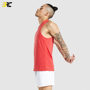 Vente en gros mode hommes débardeurs Logo personnalisé hommes débardeurs de musculation longs Fitness simple Gym Service de marque privée disponible - Product Image 3