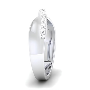 Bague en or massif 14K avec diamant naturel véritable certifié IGI Bijoux en solitaire élégant pour hommes et femmes - Product Image 3