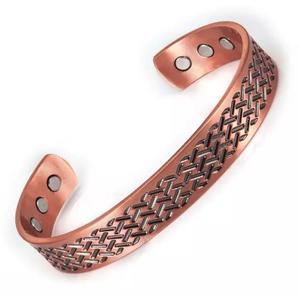 Men's and Women's Mirror Polish Copper Bracelets Indian Brass Fashion Bangles <b>Jewelry</b> - Product Image 2